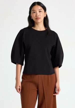 Lindex, LINDEX TOP WITH WIDE SLEEVES LINDEX - Maglietta a manica lunga - black