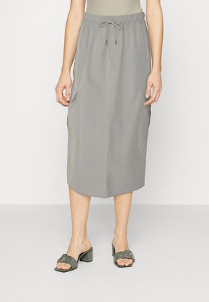 Noisy May NMKIRBY LONG SKIRT - Jupe crayon - sharkskin