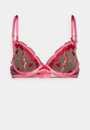 Ann Summers CROSS MY HEART NON PADDED - Bøjle-bh - pink/red