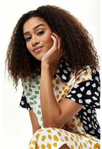 Liquorish ANIMAL PRINT WITH COLLAR - Shirt dress - multi coloured