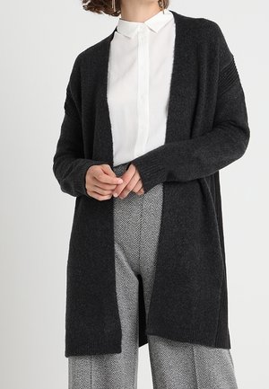 Strickjacke - mottled grey