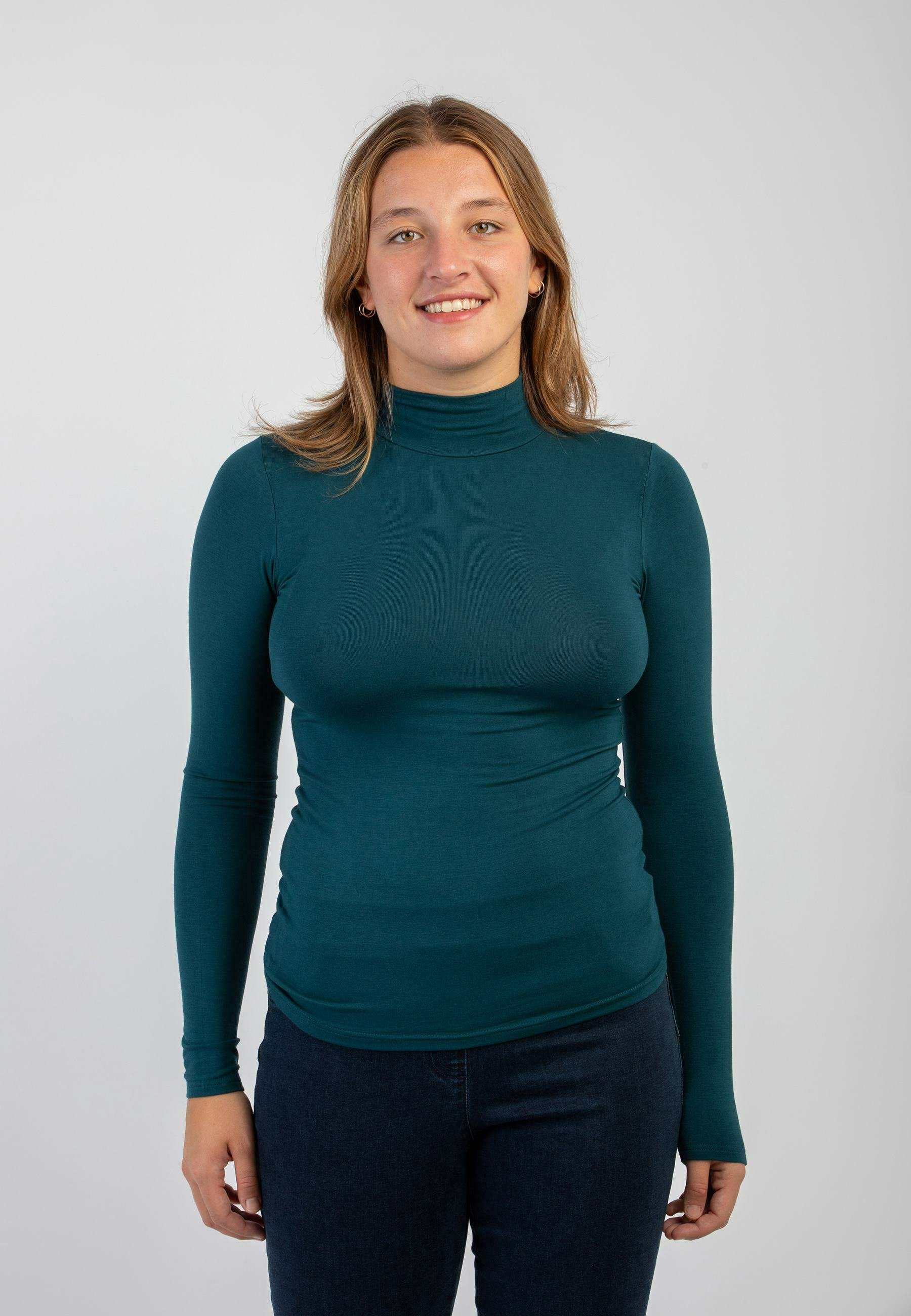 RAGNO PERFETTA Maglietta a manica lunga ottanio/verde scuro