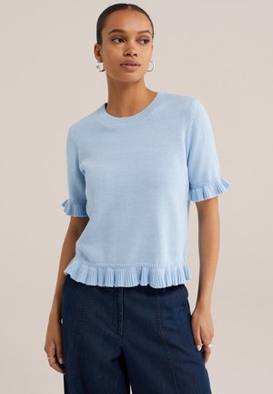 WE Fashion, Trükipildiga T-särk - light blue