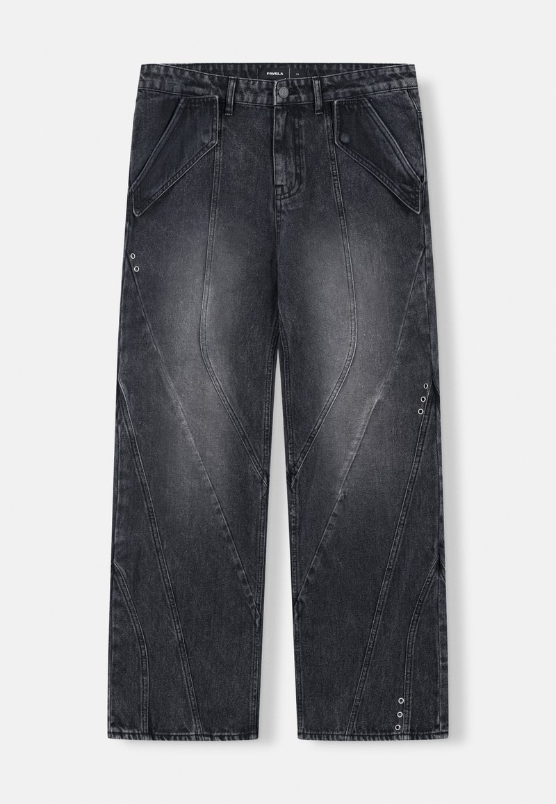 FAVELA Wide leg zwart