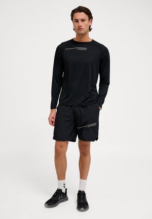 COURT - Long sleeved top - light grey black