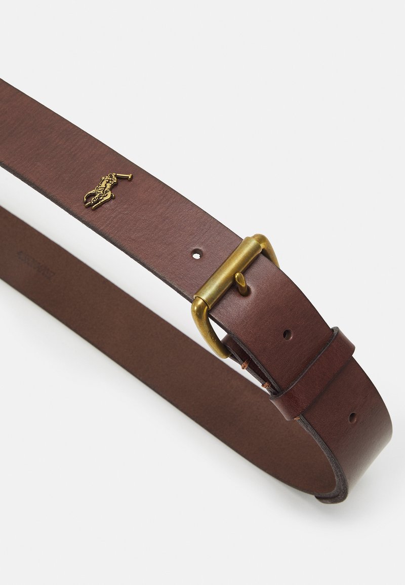 Polo Ralph Lauren TUMBLED LEATHER BELT Ceinture brown/marron