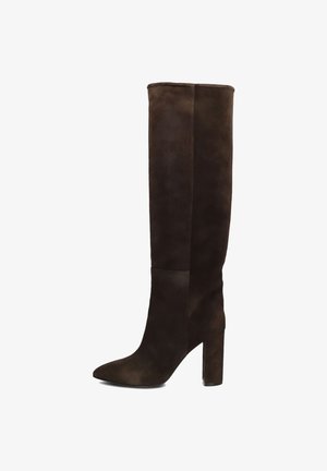 Toral Laarzen met hoge hak - cacao serraje lux