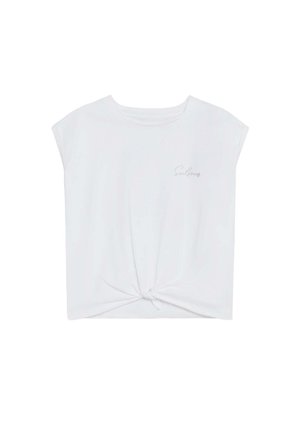 KNOT SKULL TEE - Camiseta estampada - white