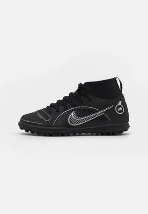 MERCURIAL 8 CLUB TF UNISEX - Voetbalschoenen voor kunstgras - black/metallic silver/medium ash