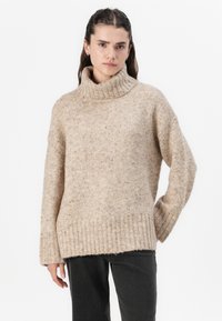 Vero Moda VMINGRID ROLL NECK BOO - Maglione - beige
