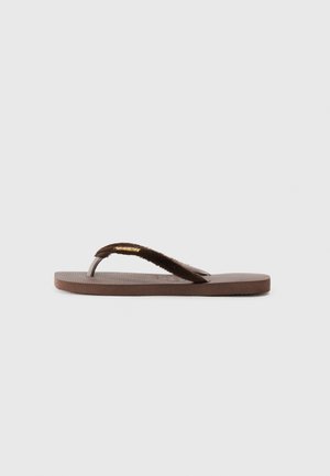 Sandales tongs - dark brown