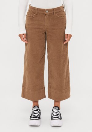 ONLGLOBAL WIDE CROP - Broek - cocoa creme