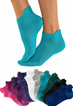 10ER PACK - Socks - himbeere  schwarz  pink  pflaume  weiß  grau  türkis  petrol  blau  lila
