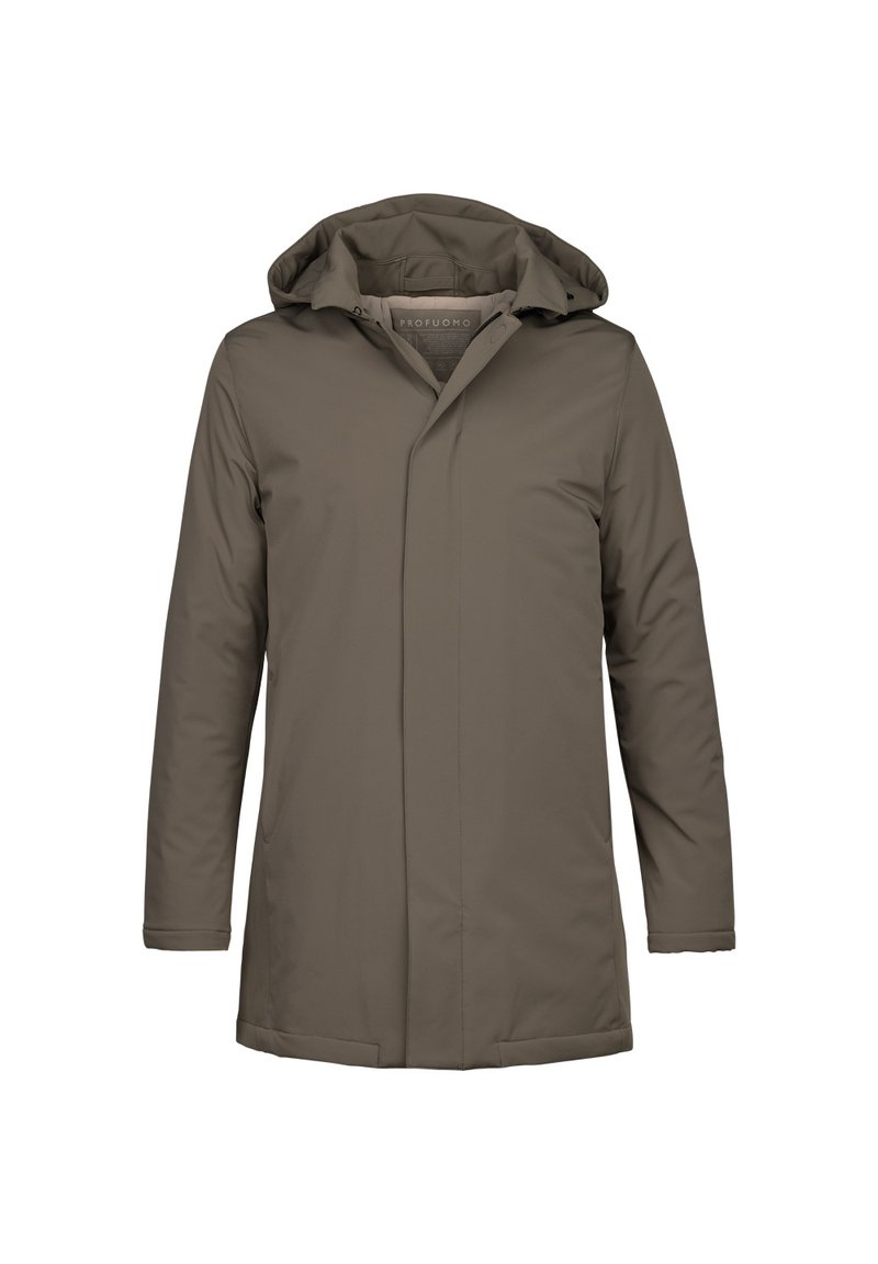 PROFUOMO Halflange jas taupe PROFUOMO Halflange jas taupe