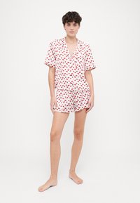Abercrombie & Fitch Sleep Short - Donji dio pidžame - white/red