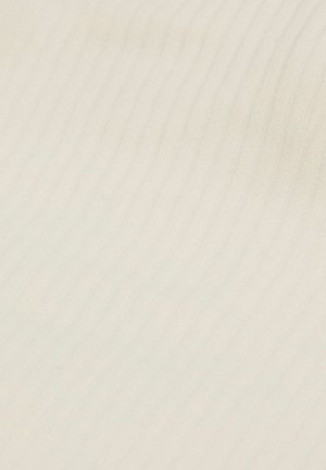 Light beige ribbed fabric with subtle vertical lines and fine texture, evenly lit without visible objects or patterns.