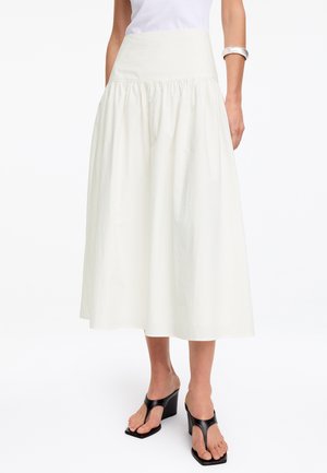 ARKET, ARKET SEERSUCKER SKIRT - A-Linien-Rock - white
