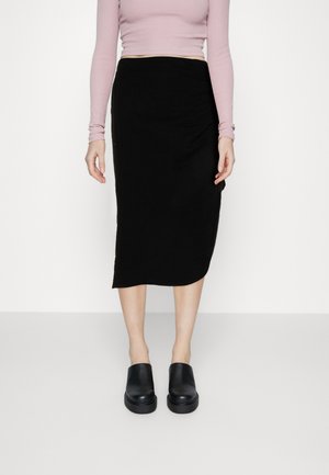 Pieces PCSTINA HIGH SLIT SKIRT - Pencil φούστα - black