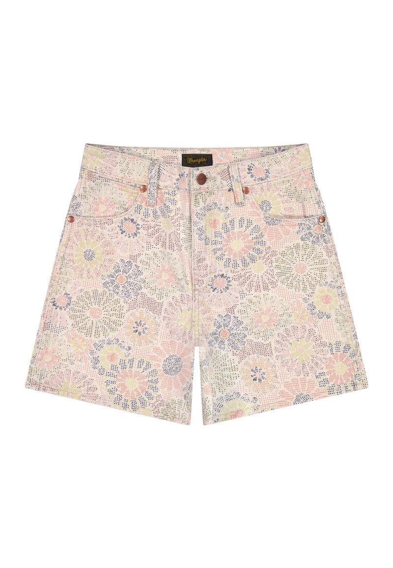 Wrangler COWBOY SHORT 5 INCH - Denim shorts - firework floral/multi ...