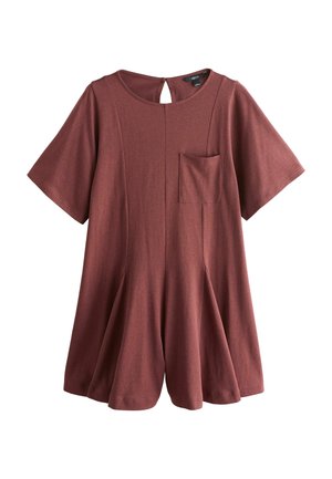 REGULAR FIT - SHORT SLEEVE - Jumpsuit - rust brown