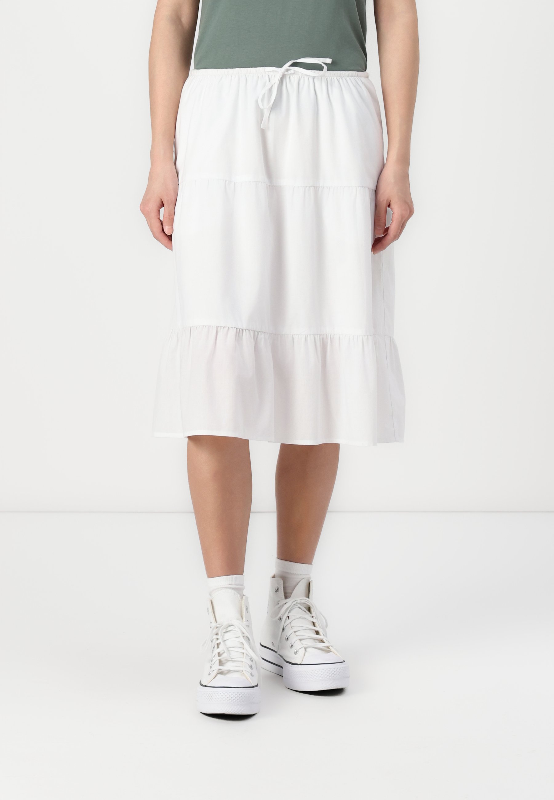 【PORTERNA】Pumkin mid-length skirt Leah Pumpkin Mini Skirt, Ivory