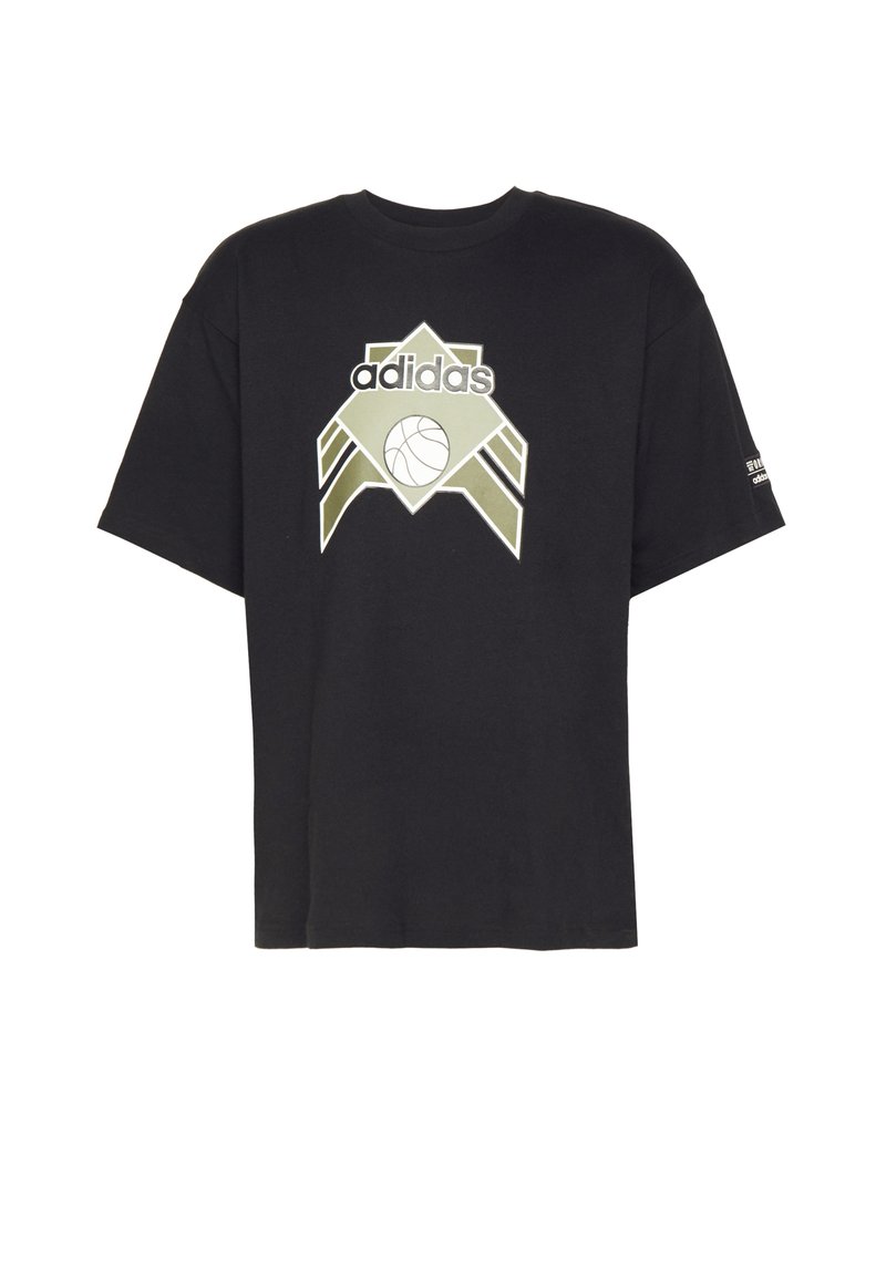 adidas Originals T-shirt print zwart adidas Originals T-shirt print zwart