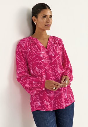 PATTERNED - Bluse - cerise patterned
