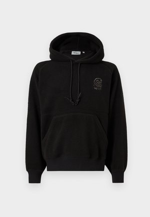 HOODED HELIX - Suéter de forro polar - black/porphyry