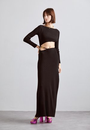 GCDS BLING LONG DRESS - Μάξι φόρεμα - black