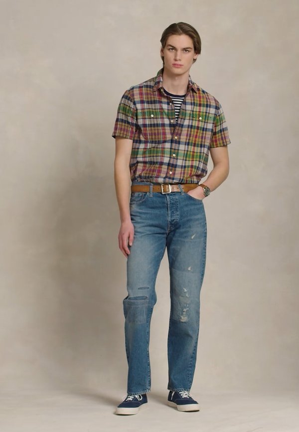 HERITAGE STRAIGHT DISTRESSED JEAN - Straight leg jeans - isle royale4