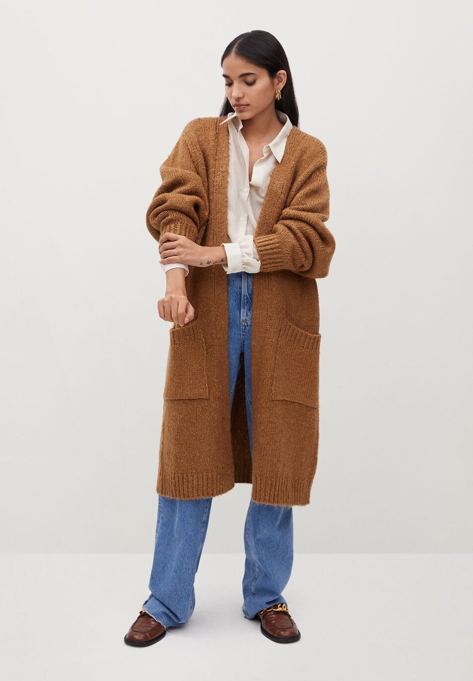 Gilet camel mango Clearance