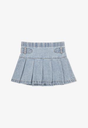Abercrombie & Fitch PULL TAB PLEATED SKORT - Jeansskjørt - twirl