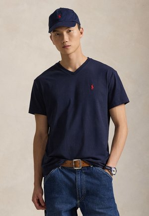 CLASSIC FIT JERSEY V NECK T-SHIRT - Basic póló - ink