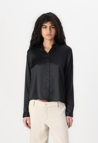 JDY - FIFI L/S SHORT AOP  - Košilová halenka  - black Miniatura obrázku 1