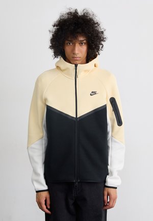 TECH - Zip-up sweatshirt - beige