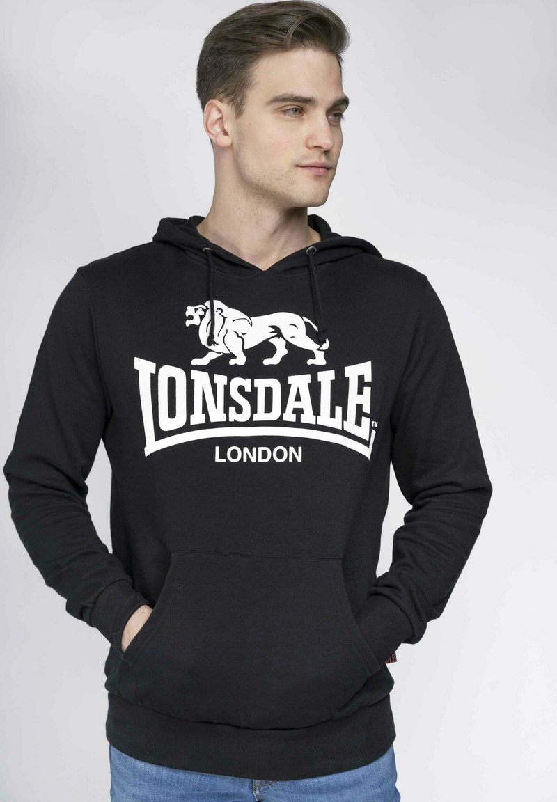 Lonsdale Sweat à capuche - black
