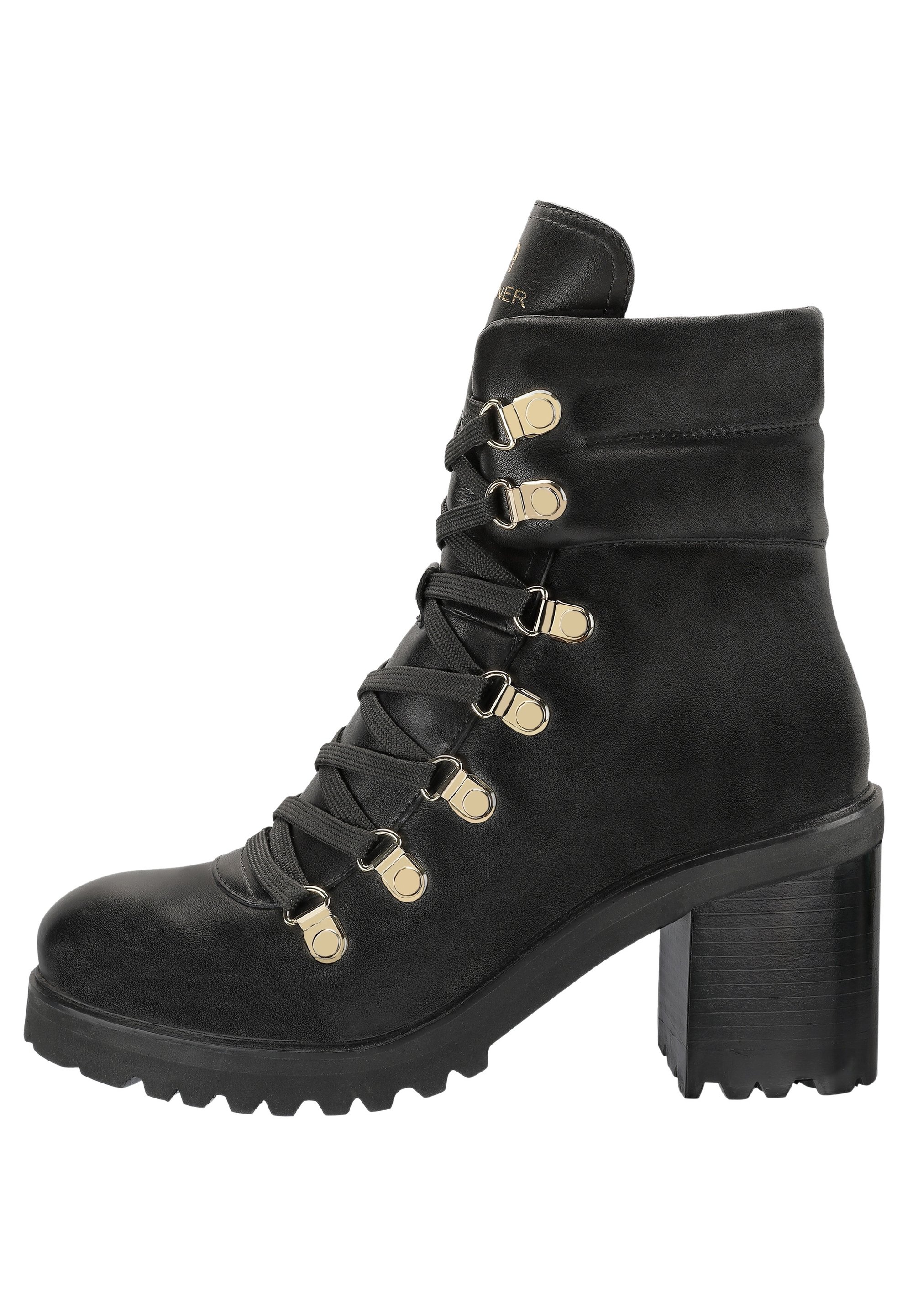 AIGNER Schnürstiefelette black/schwarz (Pre-owned) Zalando