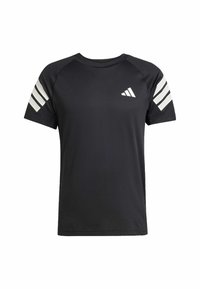 ICON 3-STRIPES - T-Shirt sport - black   white