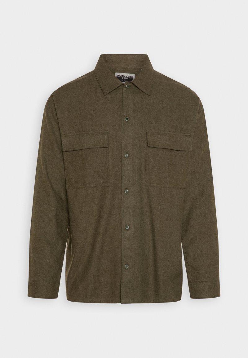 jack & jones Overhemd olijfgroen gemêleerd