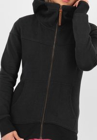 alife & kickin ISAMIAK - Felpa con zip - black