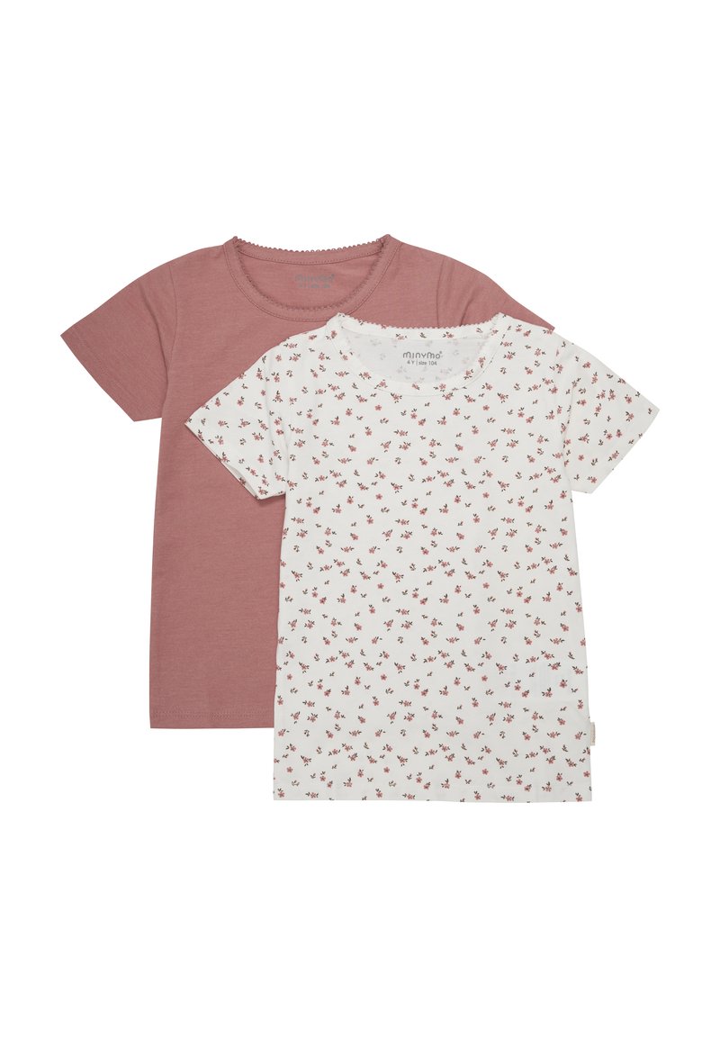 Minymo MIBASIC 2 PACK - Camiseta estampada - canyon rose