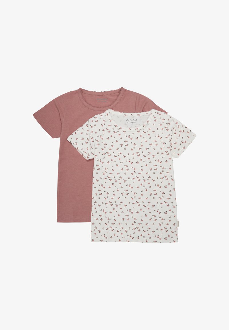 Minymo MIBASIC 2 PACK - T-Shirt print - canyon rose