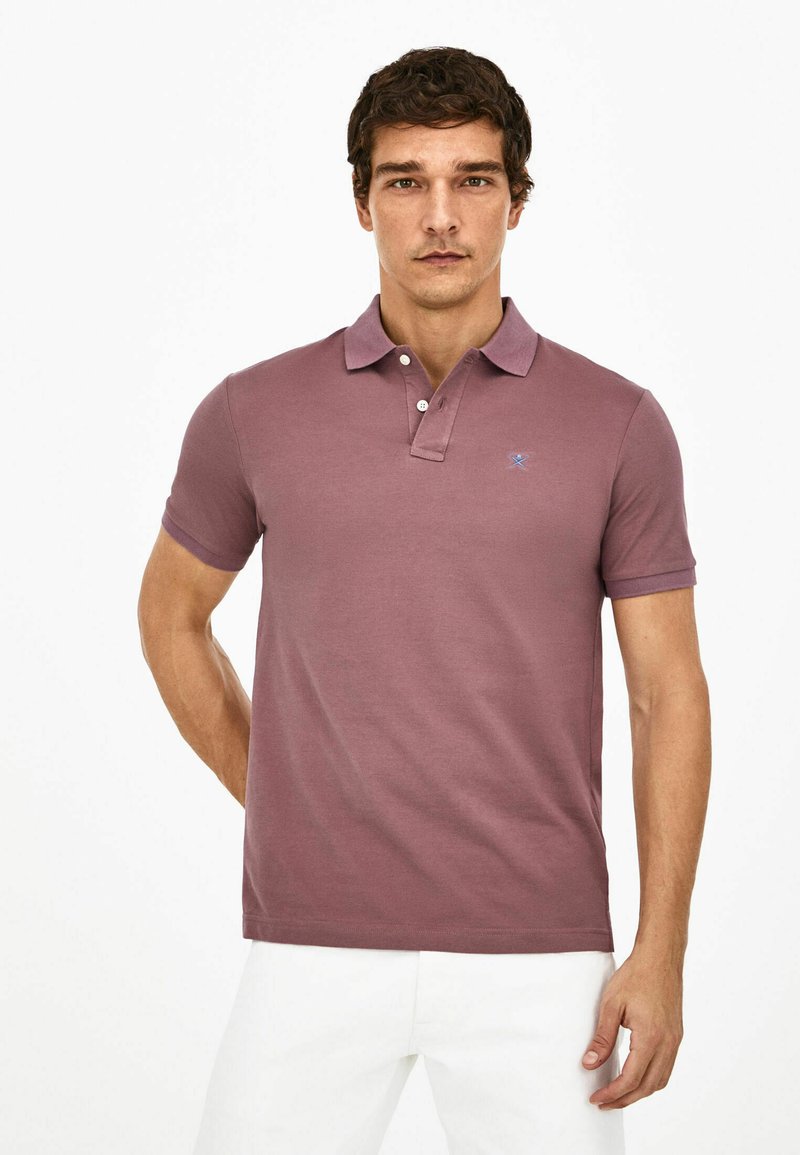 Hackett London SLIM FIT LOGO - Polo - grape shake