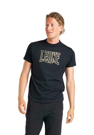 LEONE 1947, T-SHIRT - T-shirt imprimé - black-light grey solid