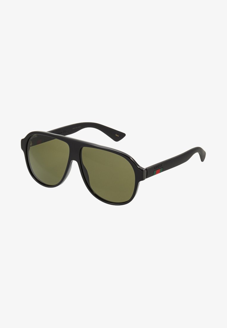 Gucci Solbriller - black/black/green