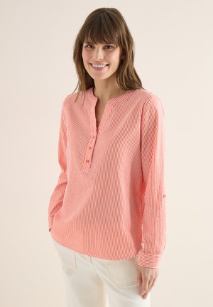 GESTREIFTE SEERSUCKER  - Blouse - orange