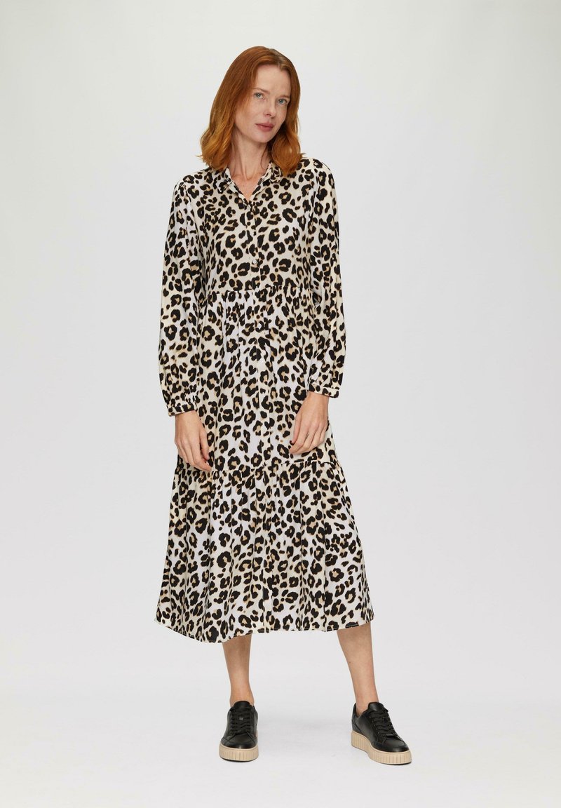 s.Oliver LANGES MIT VOLANTS - Blousejurk - ecru