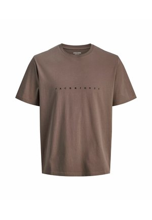 Jack & Jones, Plus Size Logo - T-shirt imprimé - dark brown