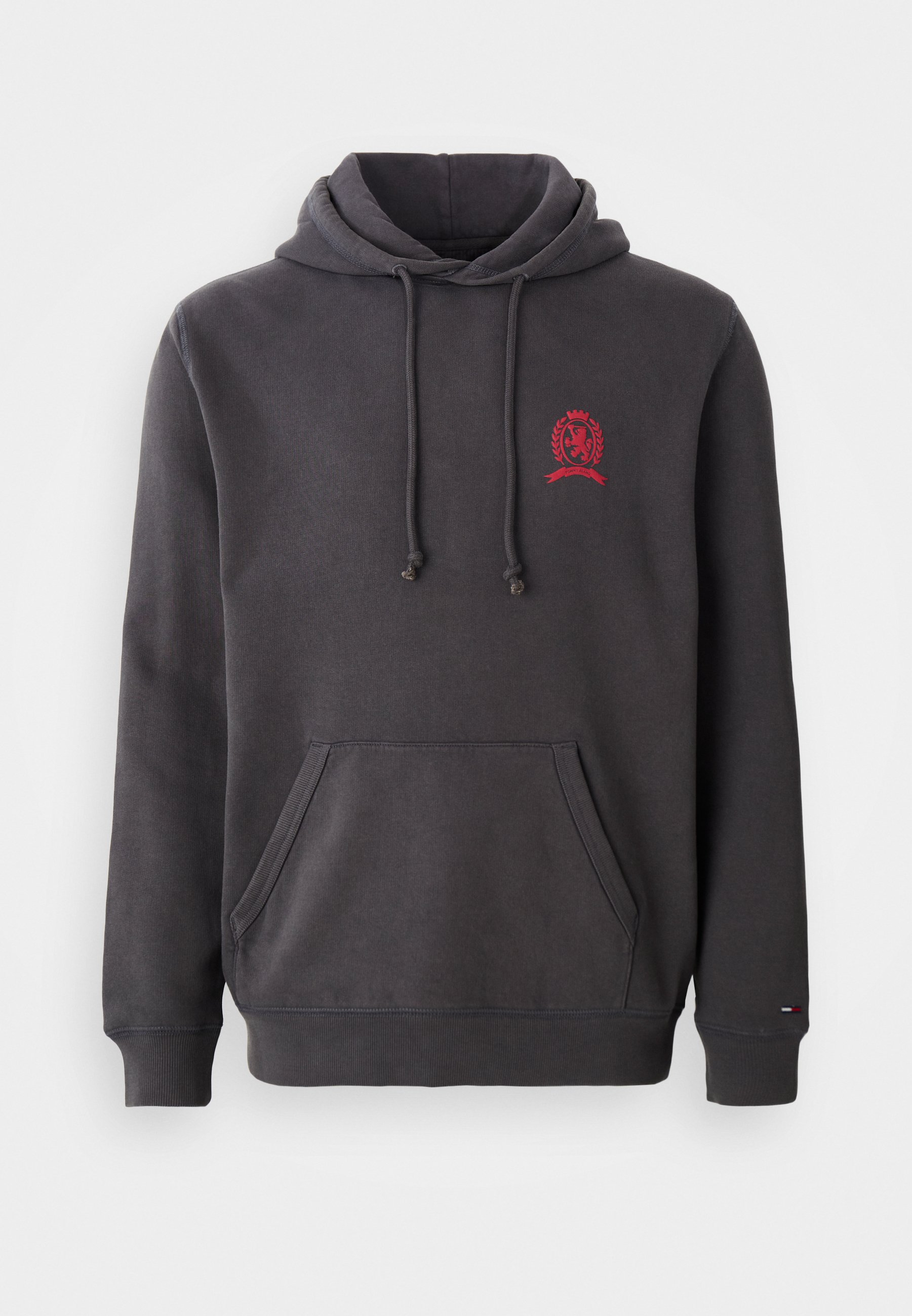 Tommy Jeans WASHED CREST PLAY HOOD - Mikina s kapucí - washed black