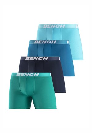 4 PACK - Lange Boxershorts - petrol/navy blau/türkis